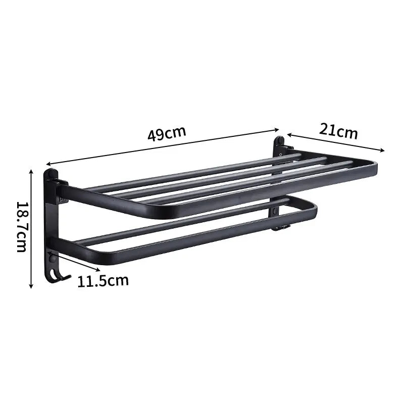 Folding Holder/Towel Rack