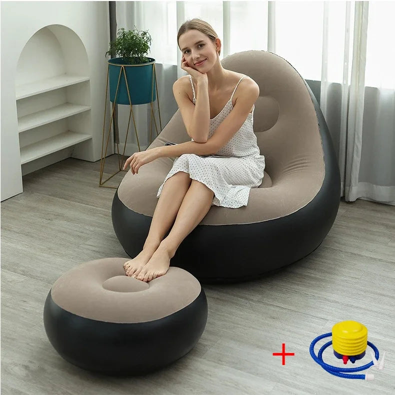Inflatable Sofa With Footstool