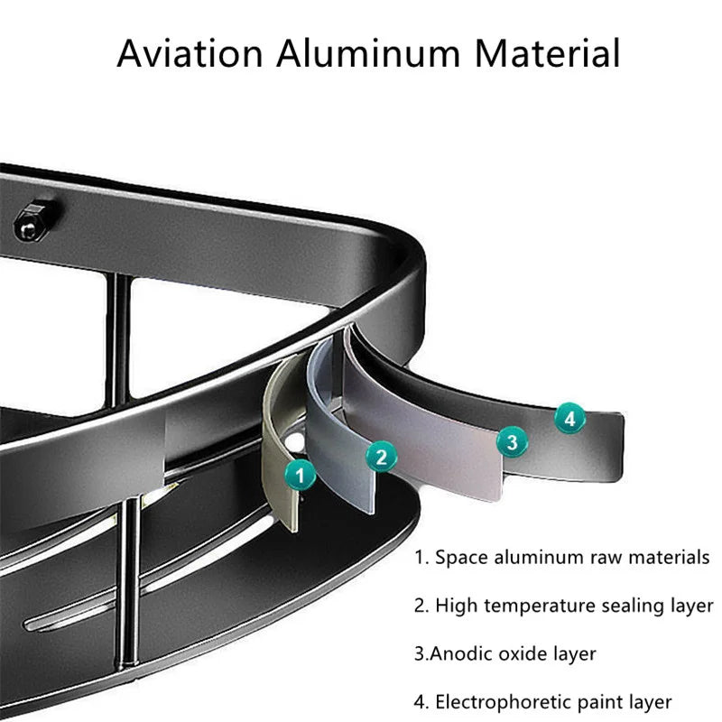 Bathroom Aluminum Alloy Shelf