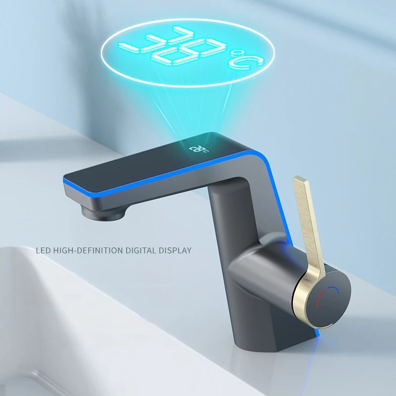 High Tech Temperature Display Faucet
