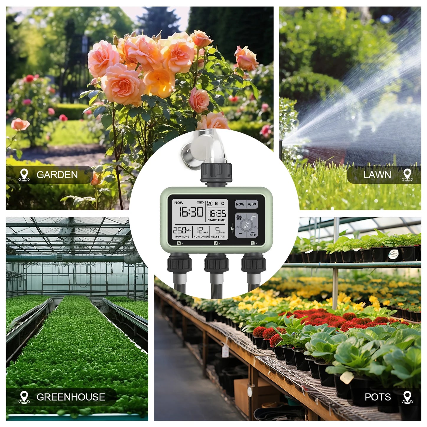 3-Outlet Automatic Water Timer