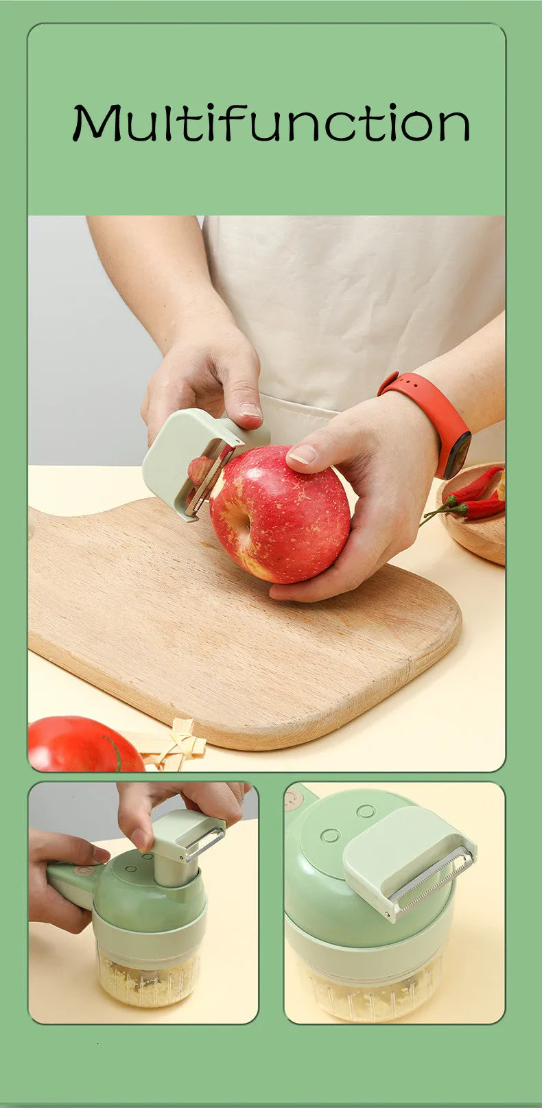 Electric Wireless Vegetable Cutter