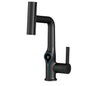 Waterfall/Stream Sprayer Faucet With Digital Temperature Display