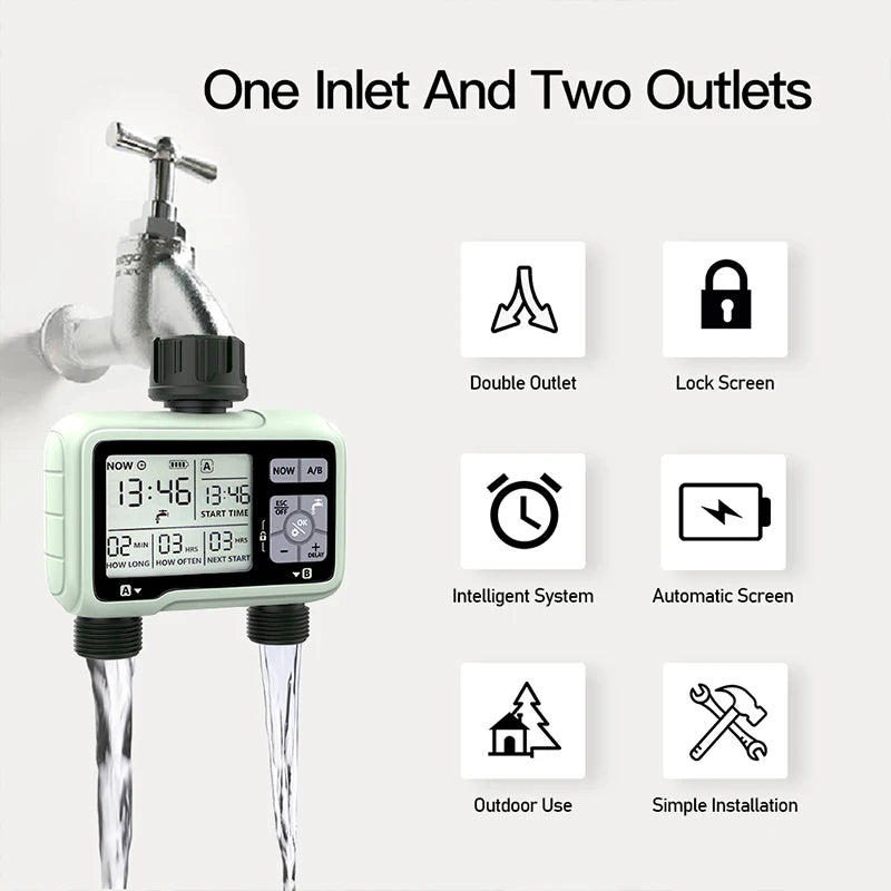 2-Outlet Automatic Water Timer