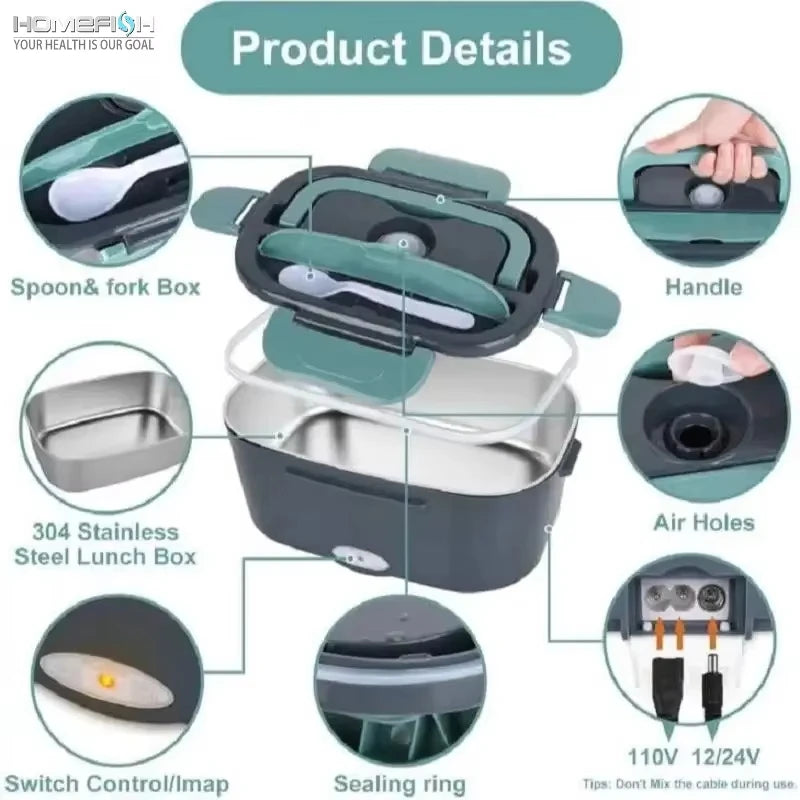 Lunch Box With Food Heating Function