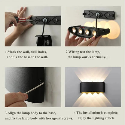 Waterproof LED Outdoor/Indoor Wall Lamp