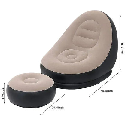 Inflatable Sofa With Footstool