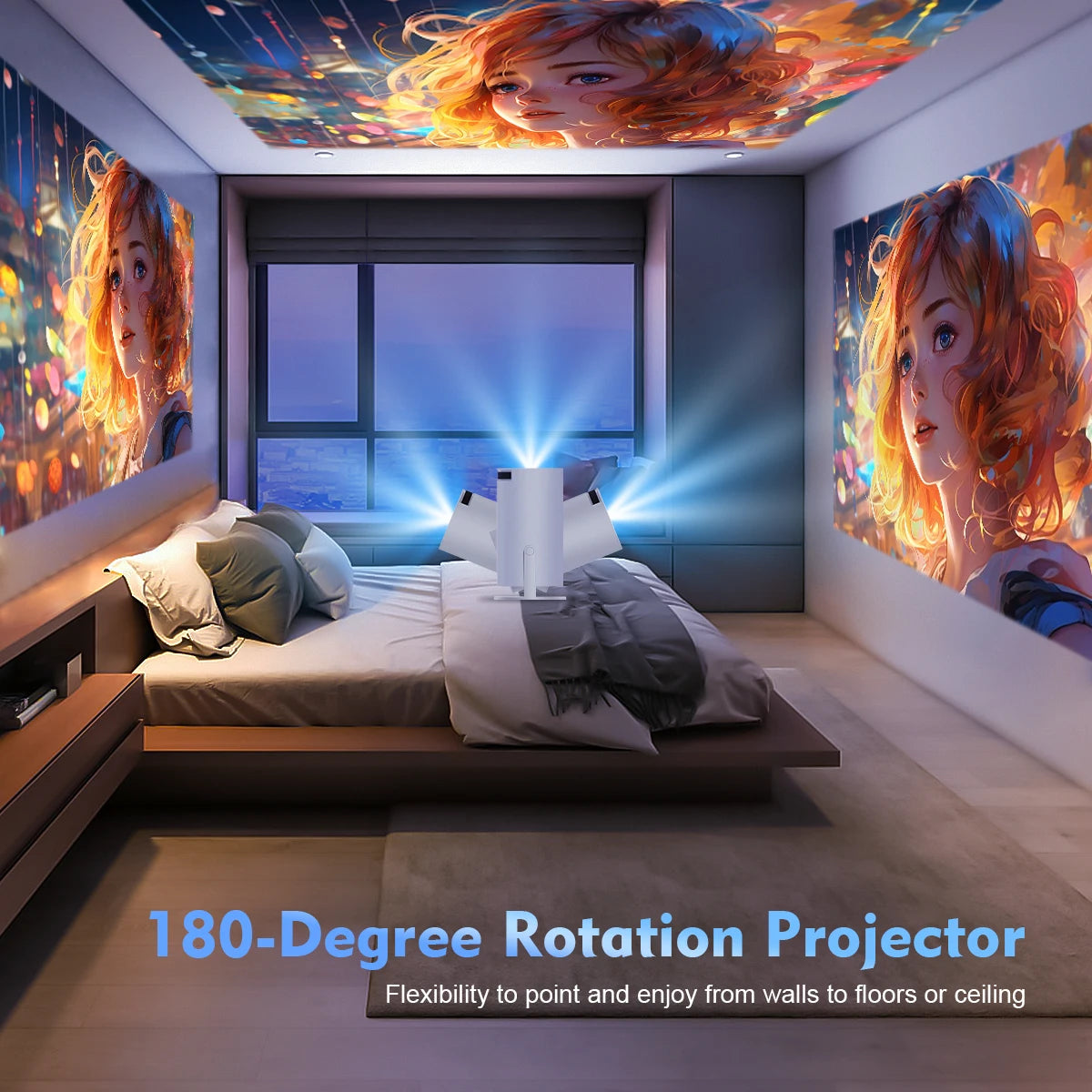 Home/Outdoor Cinema Projector HY300 Pro