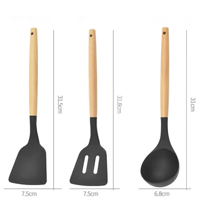 12 Pcs Silicone Kitchenware