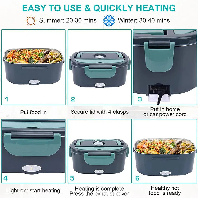 Lunch Box With Food Heating Function