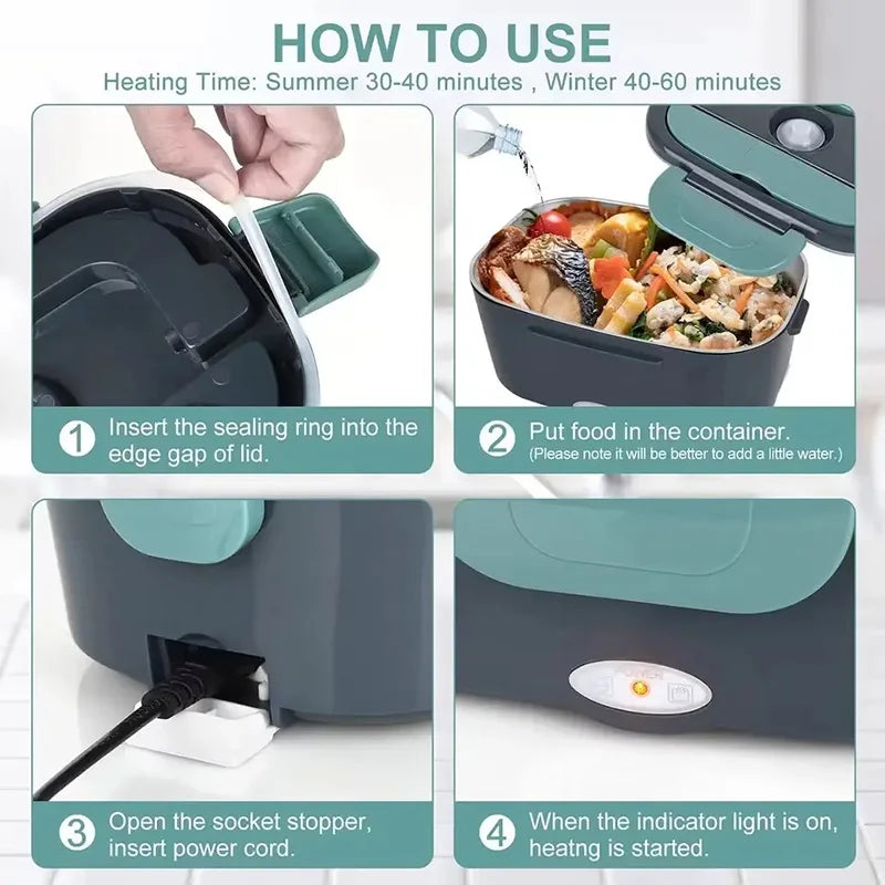 Lunch Box With Food Heating Function